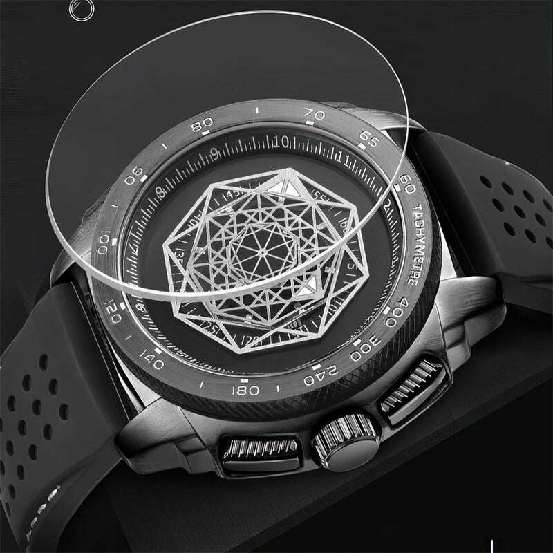 Men’s Luminous Silicone Quartz Watch