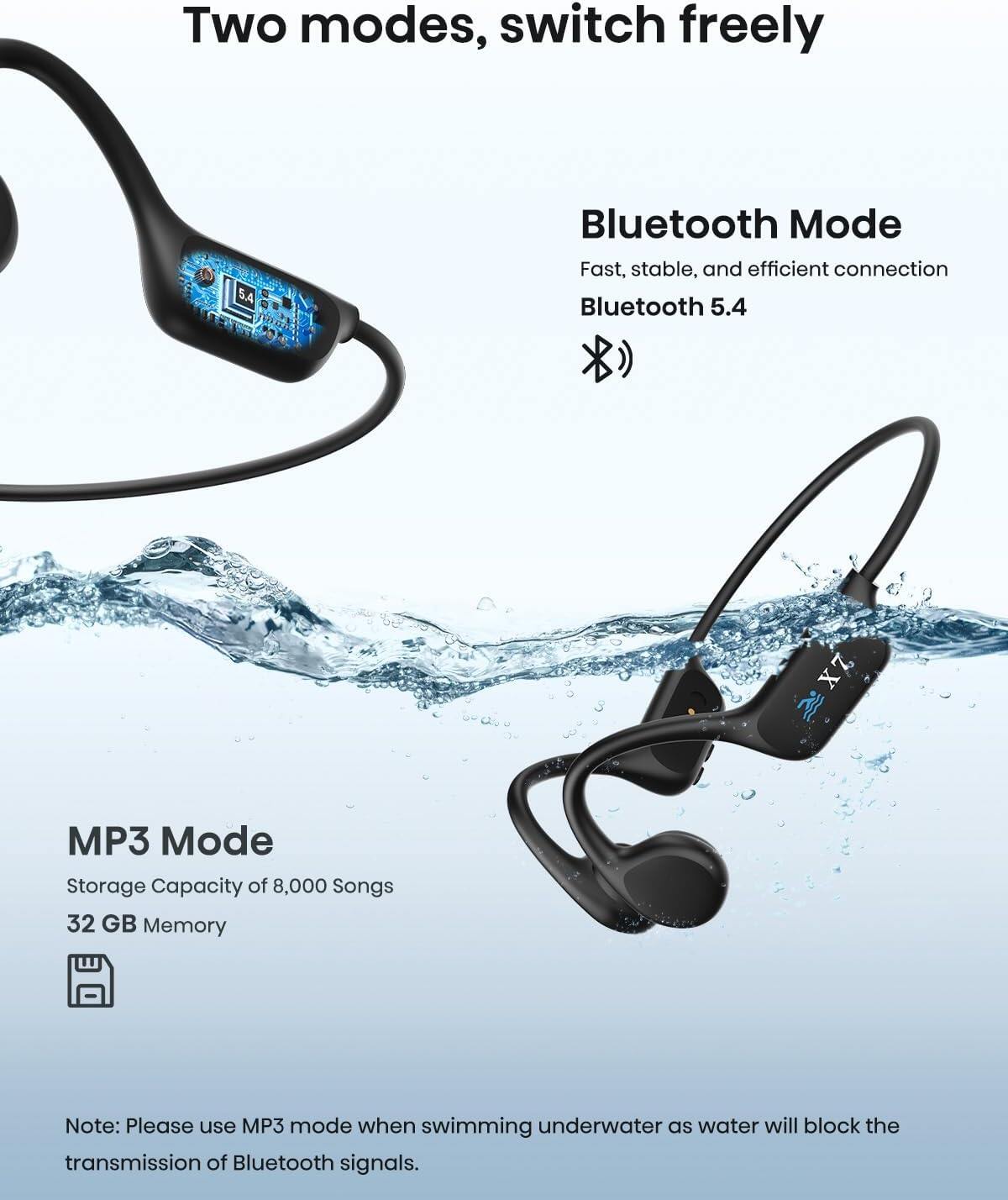X7 Bone Conduction Wireless Headphones