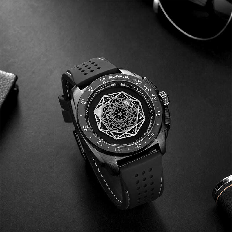 Men’s  Luminous Silicone Quartz Watch