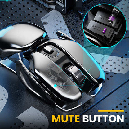 Hot Sale Wireless Ergonomics Metal Mouse