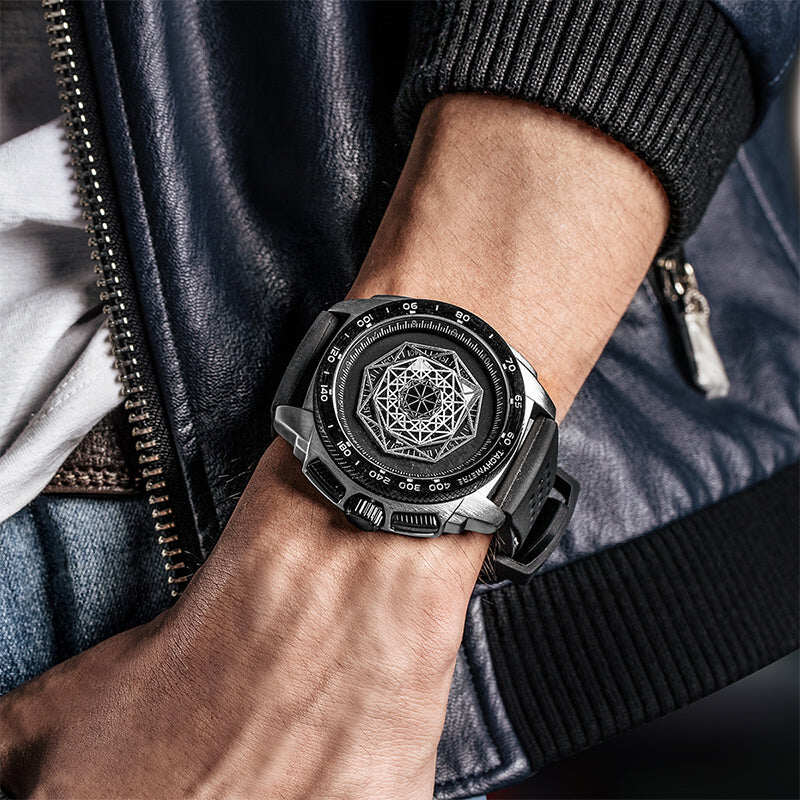 Men’s  Luminous Silicone Quartz Watch