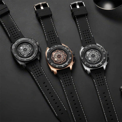 Men’s  Luminous Silicone Quartz Watch