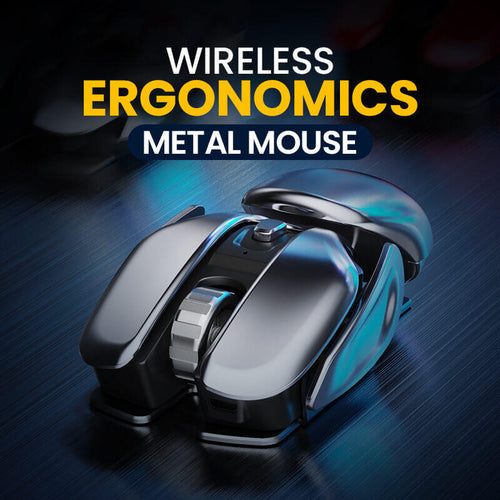 Hot Sale Wireless Ergonomics Metal Mouse