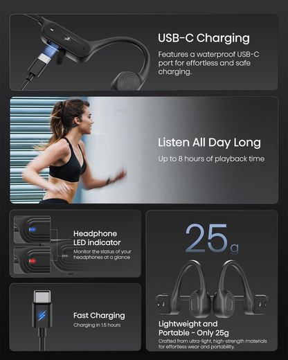 X56 Bone Conduction Wireless Headphones
