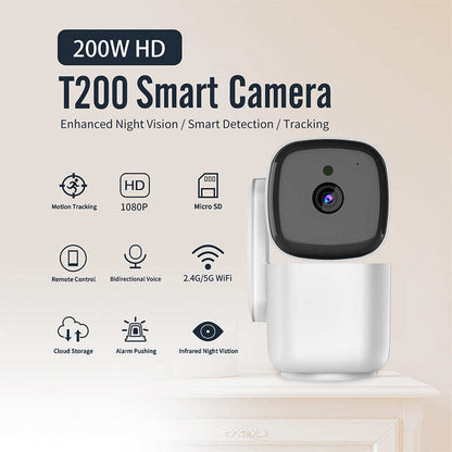 Wi-Fi Smart Home Security Camera with Night Vision